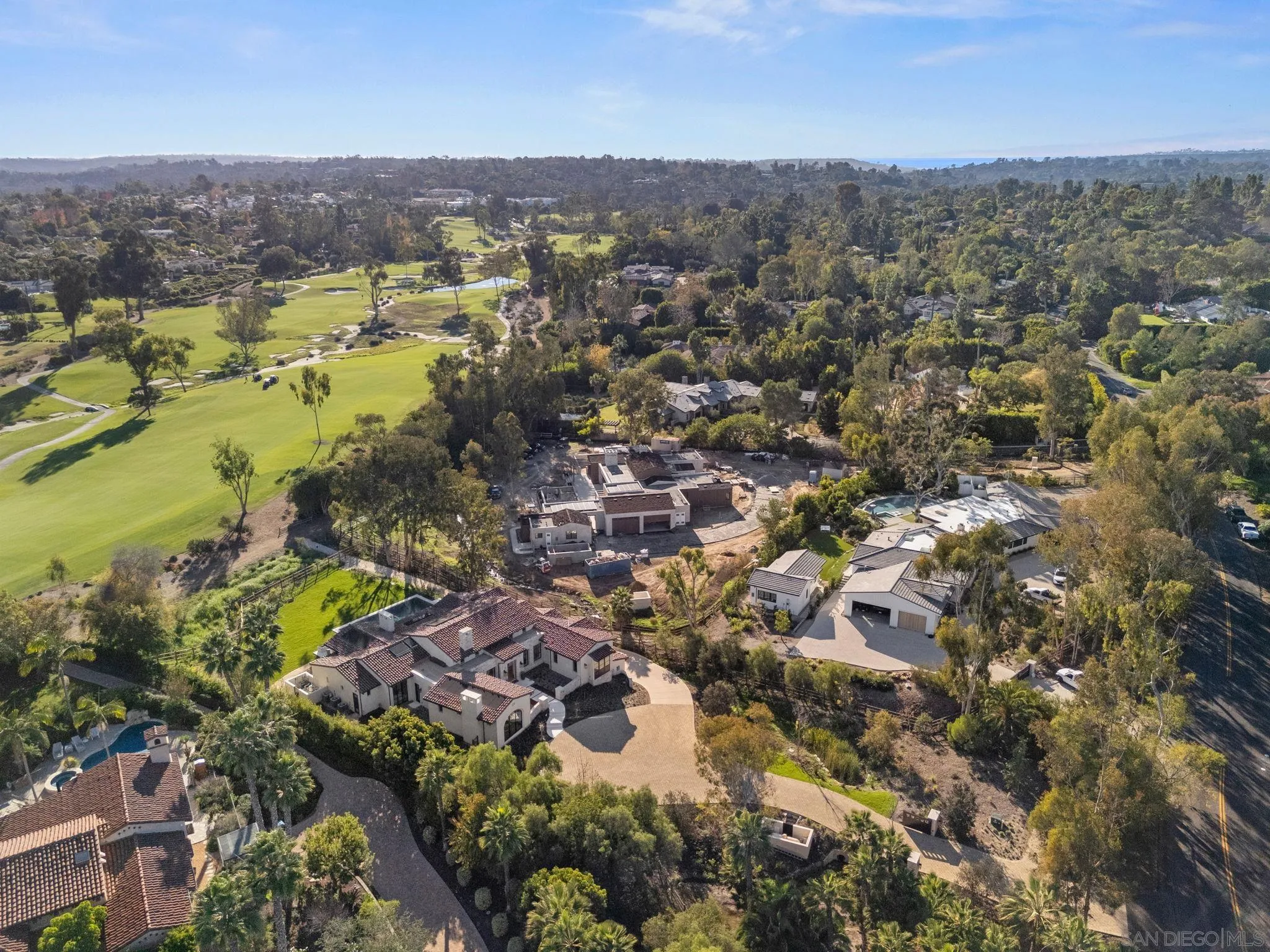 6323 Mimulus Rancho Santa Fe, CA 92067 - Photo 31 of 32 an aerial view of residential houses with outdoor space and trees