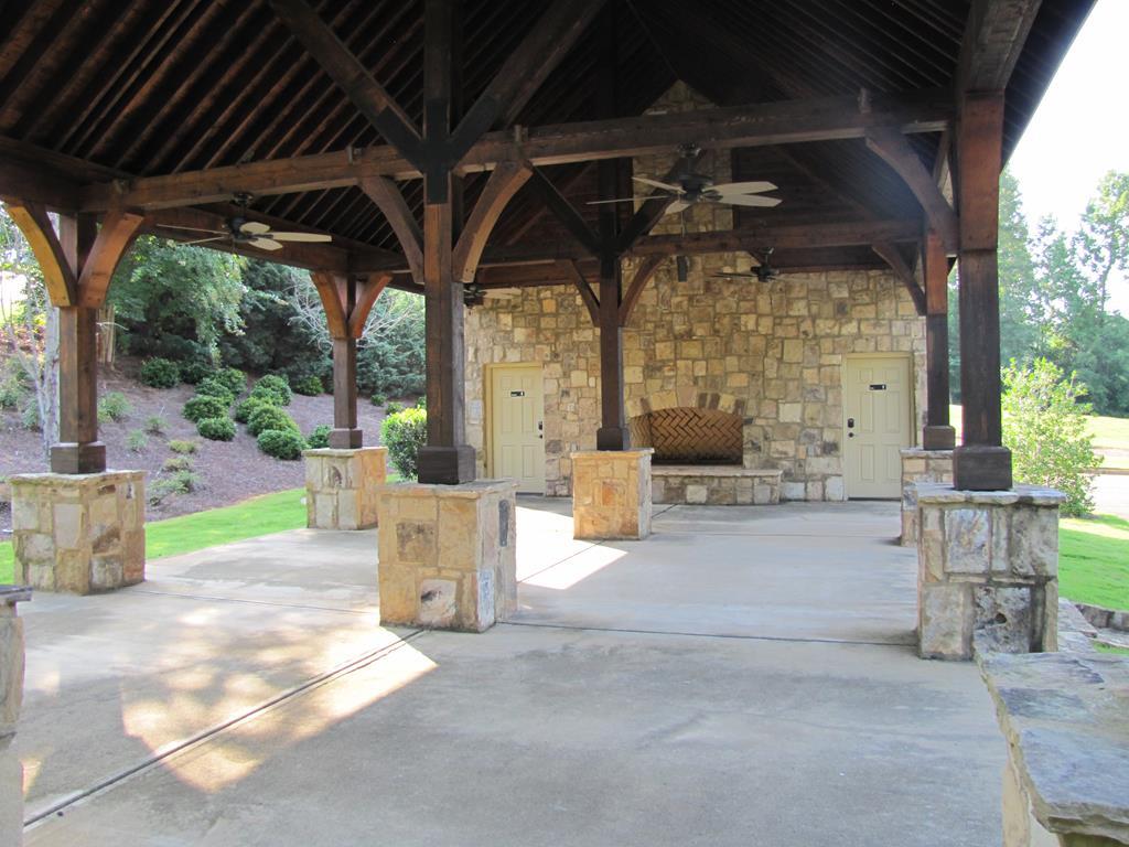 a view of a porch with furniture