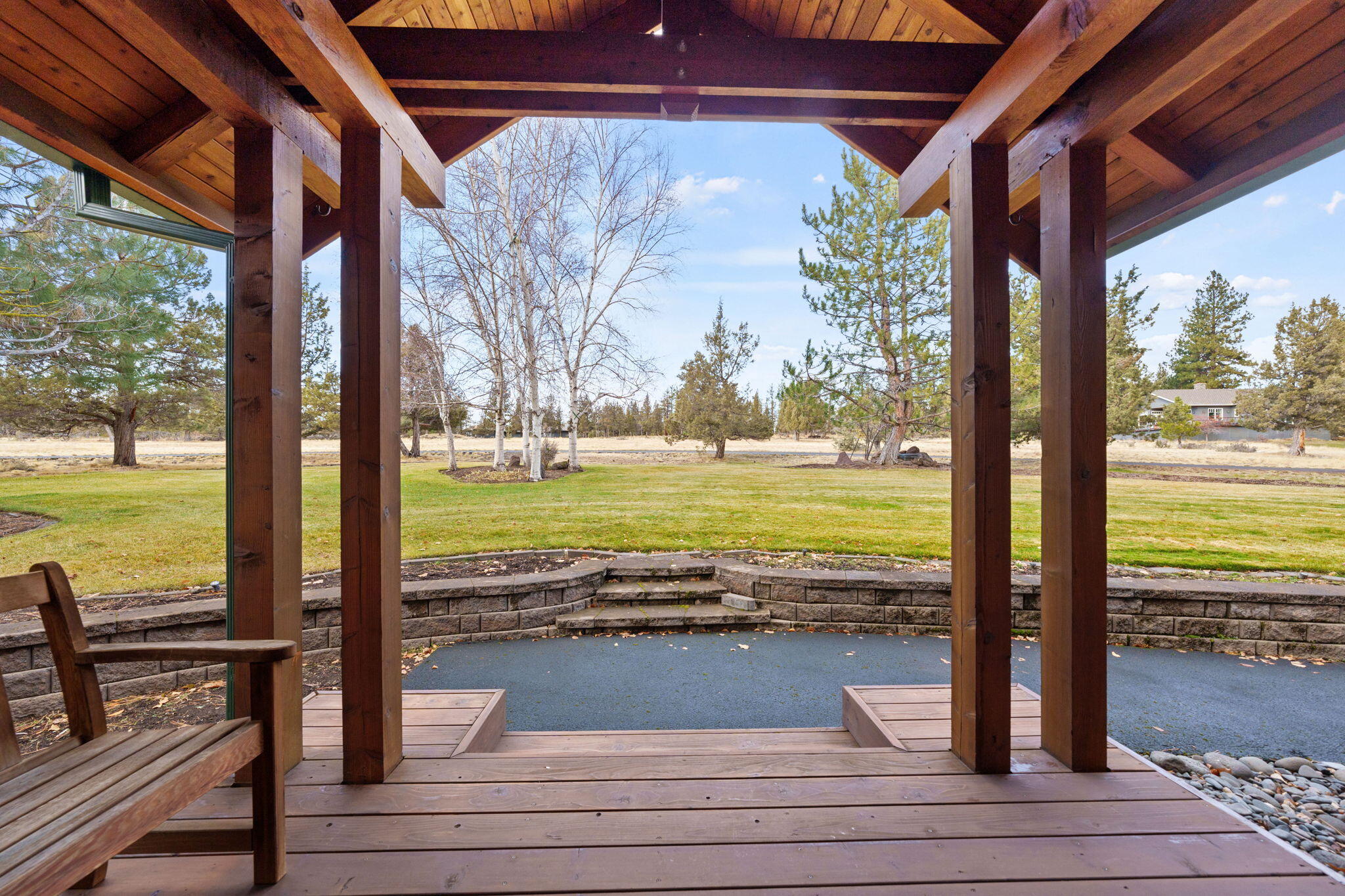 16045 Fox Ridge Circle Sisters, OR 97759 - Photo 39 of 40 Front porch looking out to open space and meadow