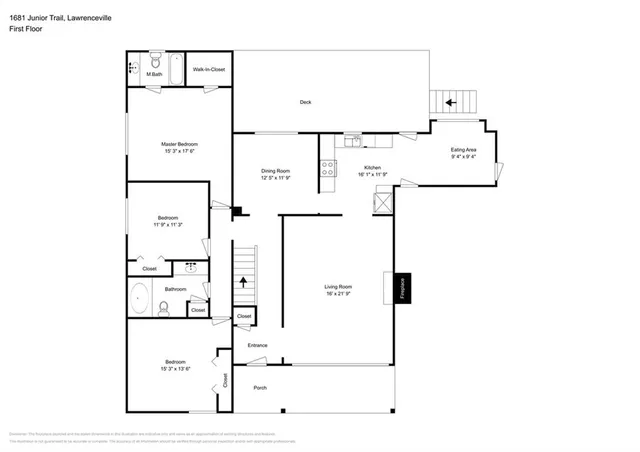 $2,140 | 1681 Jr Trail, Lawrenceville, GA 30044