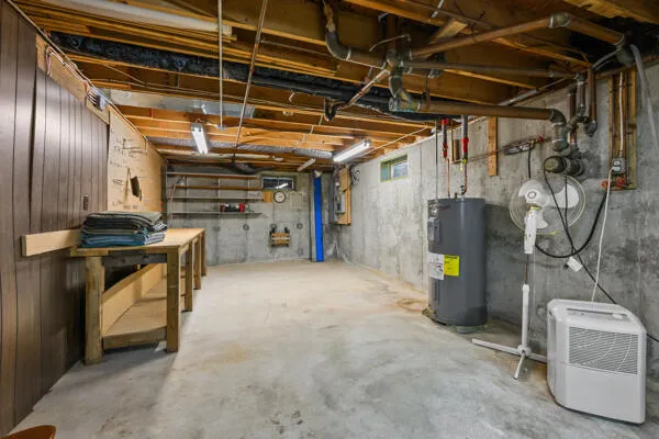 a view of storage and utility room