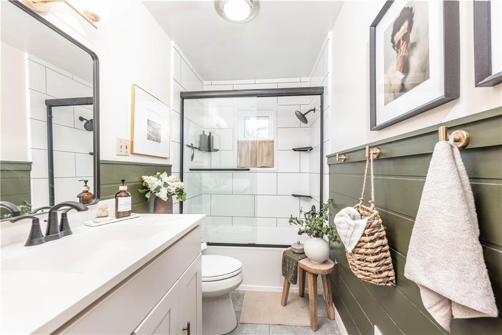 15 Watson Street Sewickley, PA 15143 - Photo 24 of 43 a bathroom with a sink a toilet and shower