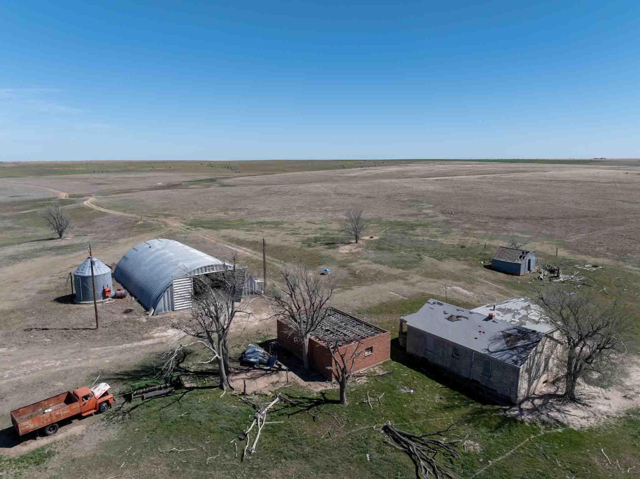 813 Ac Follett, TX 79034 - Photo 37 of 43 an aerial view of a house with ocean view