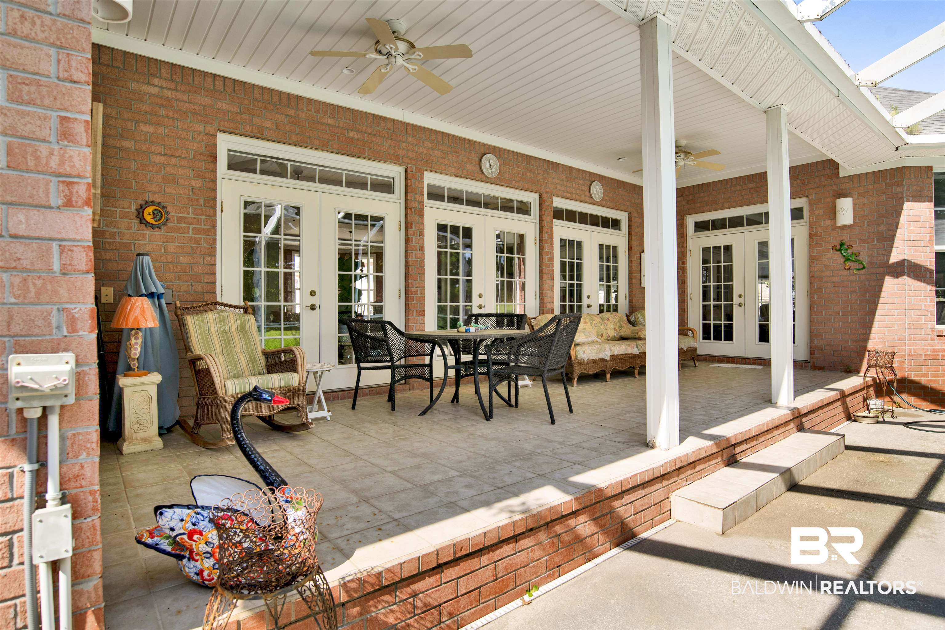 23014 Carnoustie Drive Foley, AL 36535 - Photo 43 of 49 View of patio with french doors and a ceiling fan