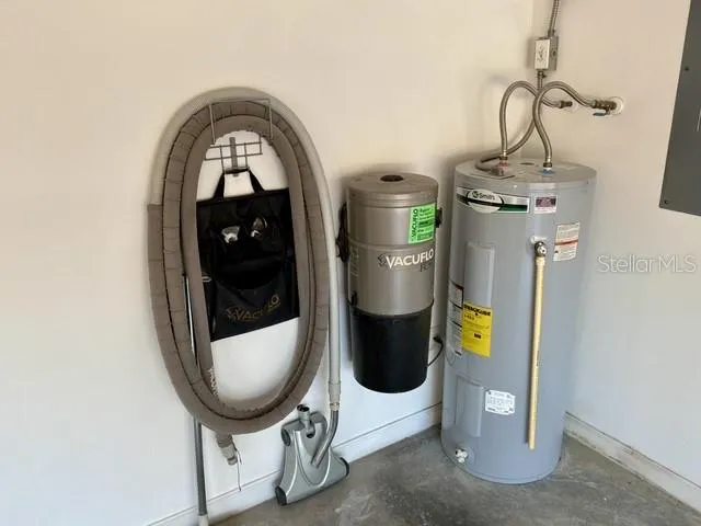 a view of a storage & utility room with stuff