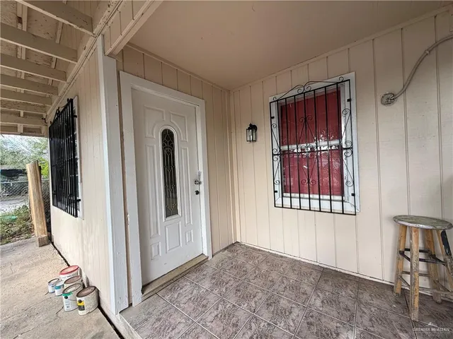 an entryway with a livingroom