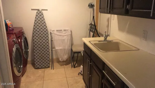 a close view of dining table and chairs