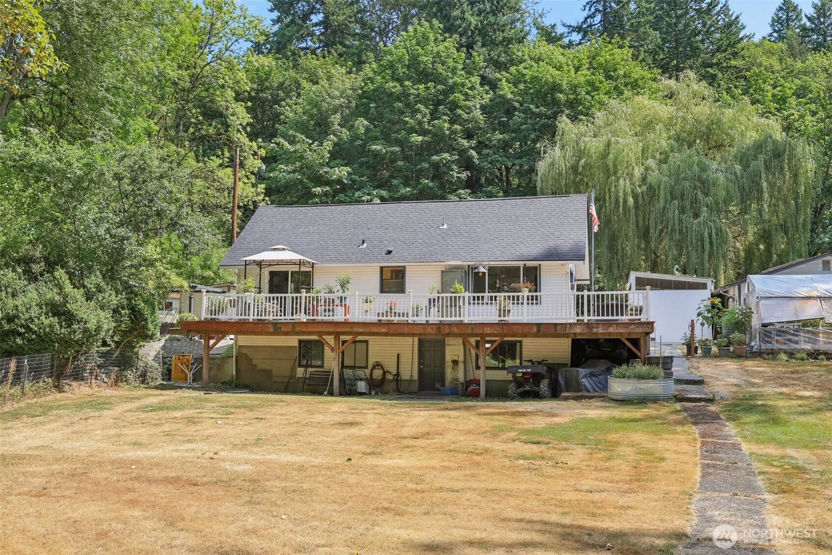 17209 West Riverside Drive Bothell, WA 98011 - Photo 31 of 39 a aerial view of a house with swimming pool