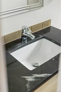 a close view of sink