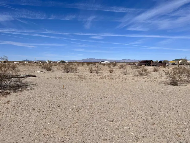a view of a lake with a mountain