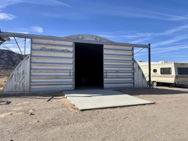 a view of a house with a door
