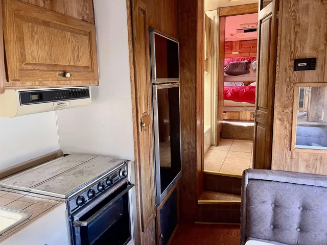 a view of kitchen and utility room