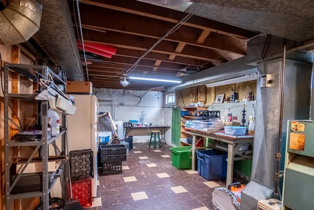 a view of storage and utility room