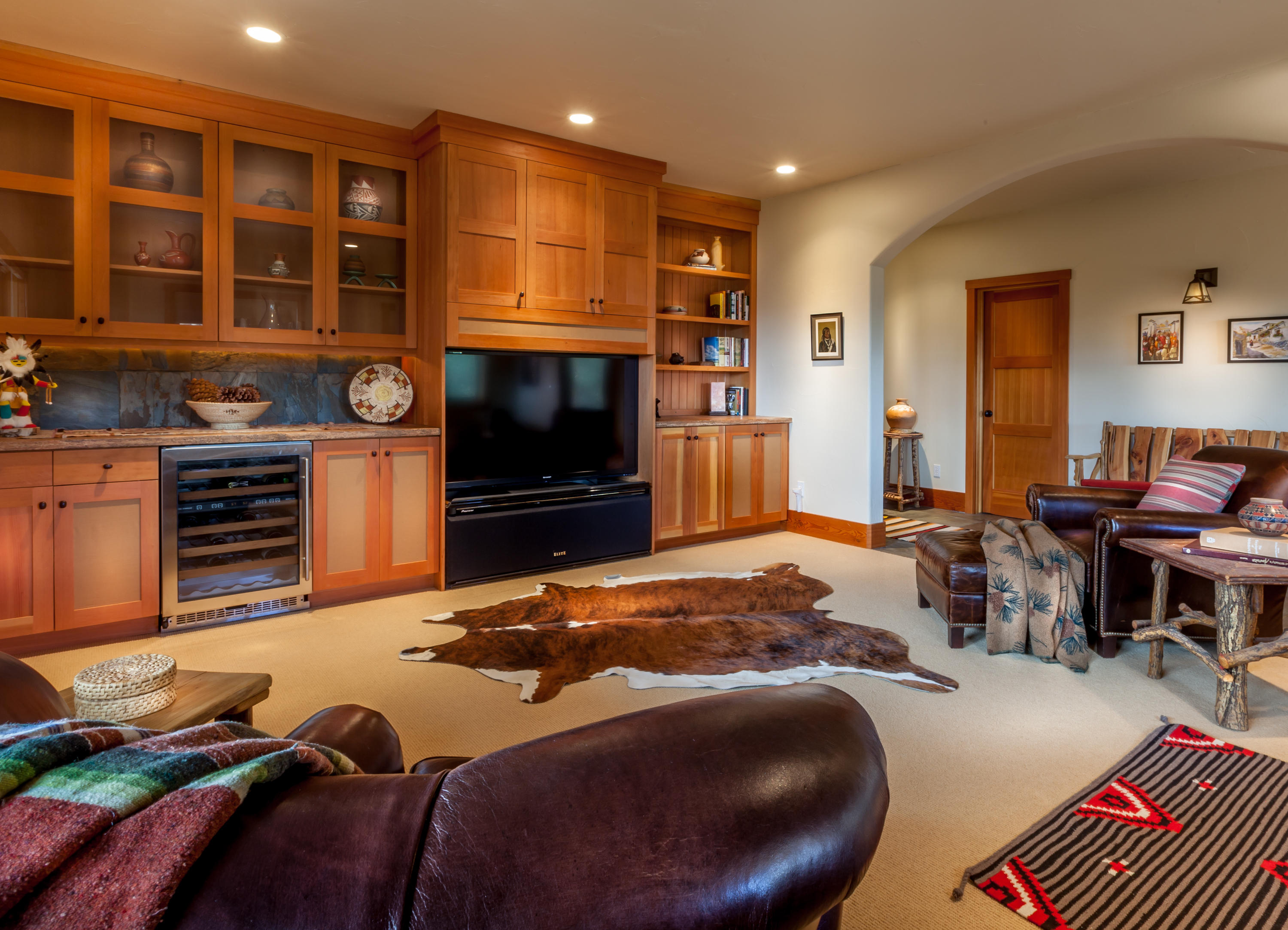 2505 McClure Road Ridgway, CO 81432 - Photo 26 of 33 a bedroom with a bed and glass windows