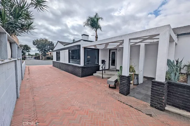 a house with a garden space
