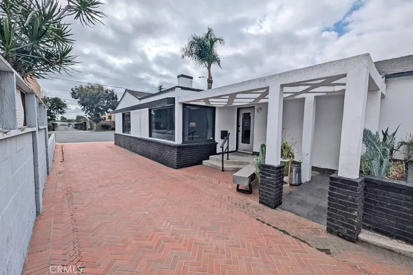 a house with a garden space
