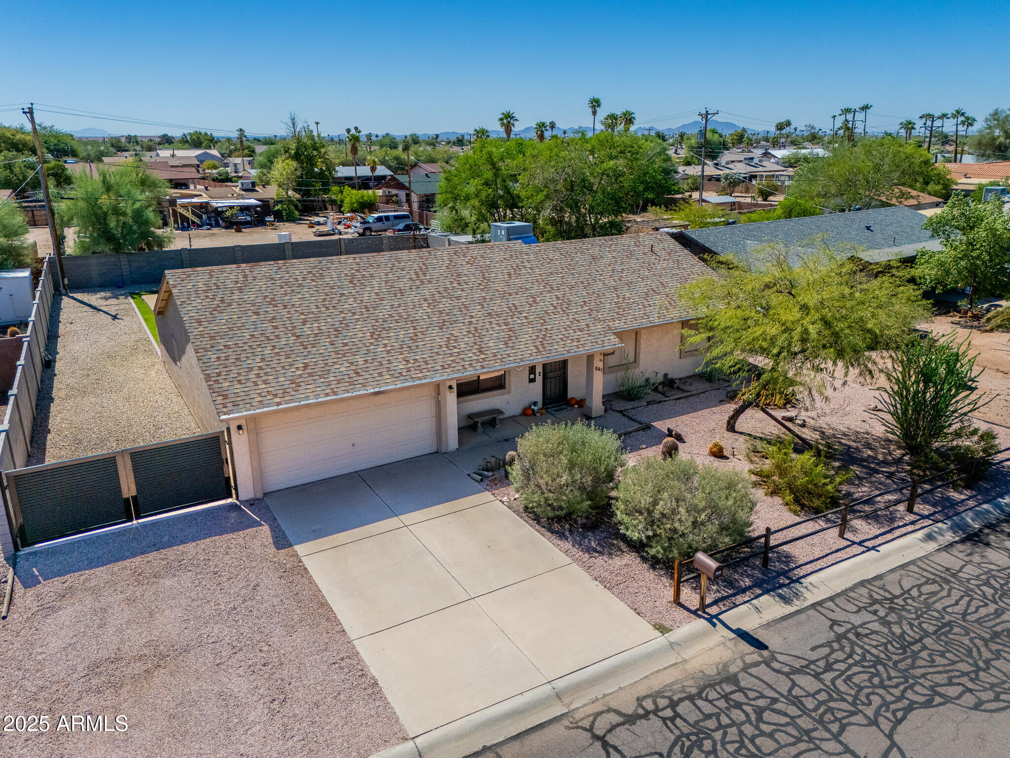 841 East Granada Avenue Apache Junction, AZ 85119 - Photo 30 of 33 an aerial view of a house with a yard lake view