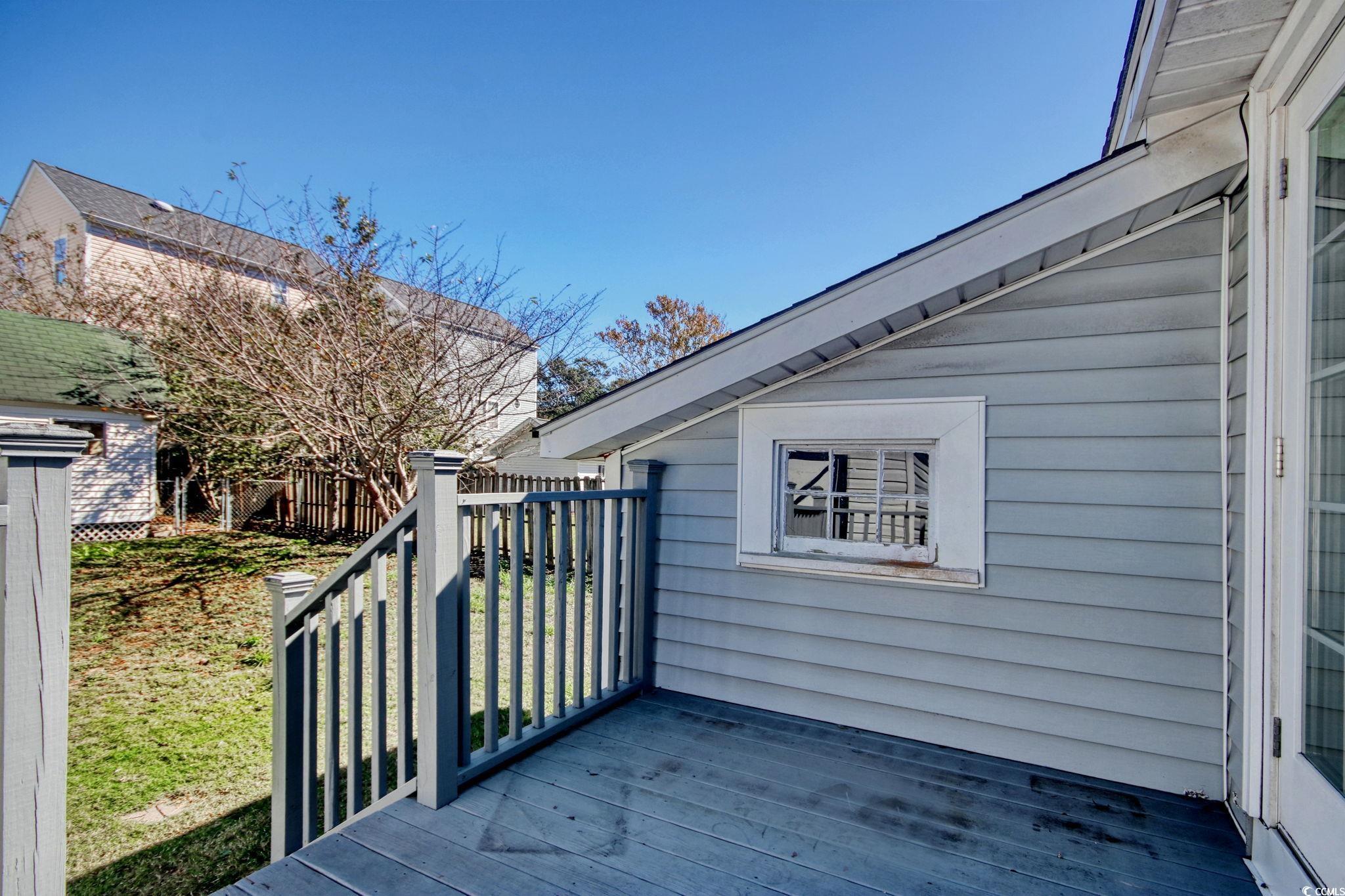 714 3rd Avenue South Surfside Beach, SC 29575 - Photo 22 of 30 View of deck