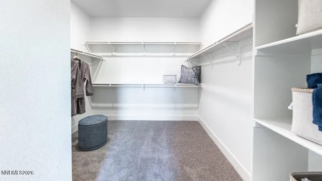 a close view of closet