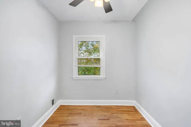 an empty room with window