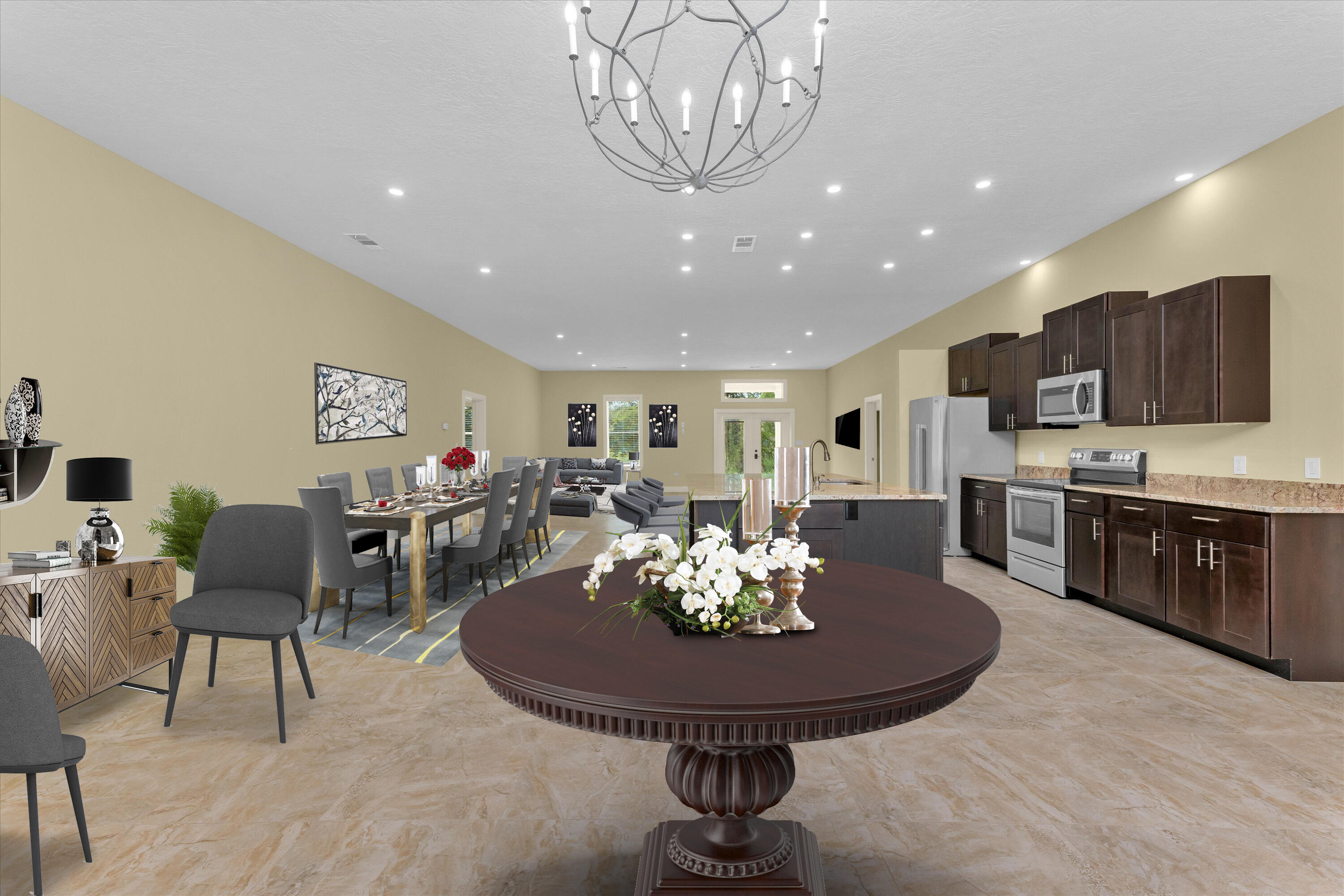 4625 Old Waynesboro Road Hephzibah, GA 30815 - Photo 8 of 34 Virtually staged Great Room/Kitchen/Entryway