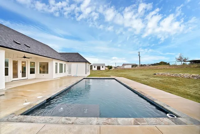 a backyard of a house