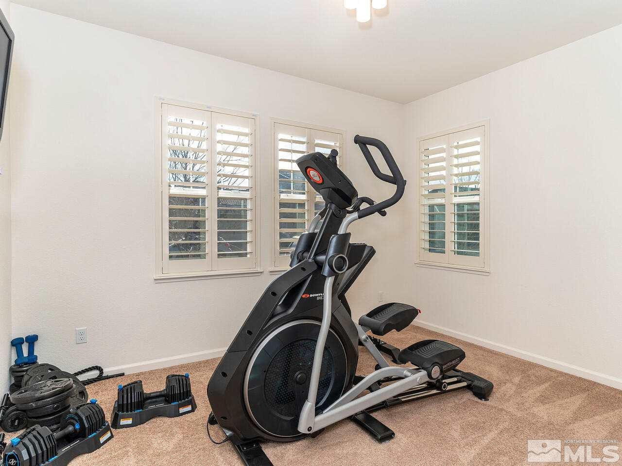 1925 Horse Prairie Road Reno, NV 89521 - Photo 20 of 32 a view of a room with gym equipment