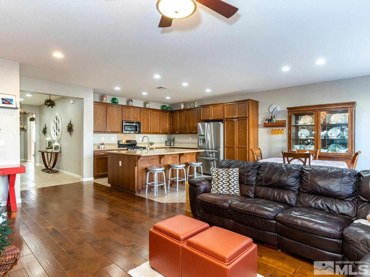 1925 Horse Prairie Road Reno, NV 89521 - Photo 8 of 32 a living room with furniture and kitchen view