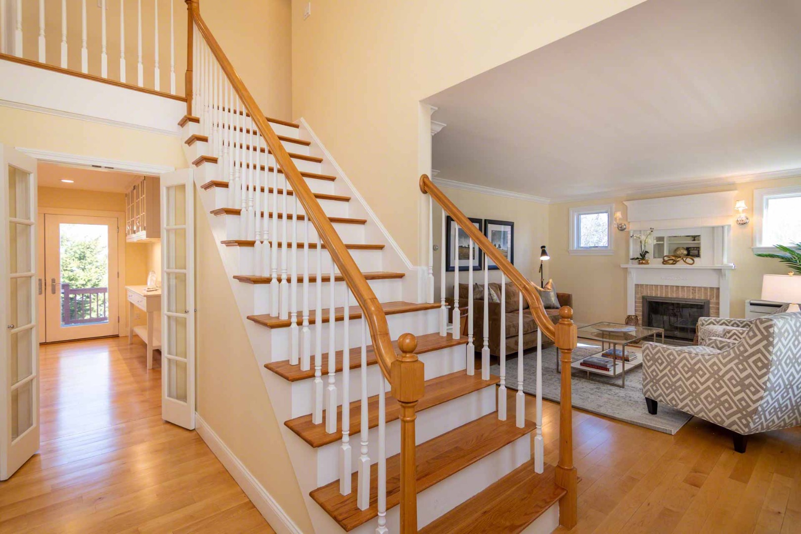 63 Norton Orchard Road Edgartown, MA 02539 - Photo 3 of 43 a view of entryway livingroom and hall with wooden floor