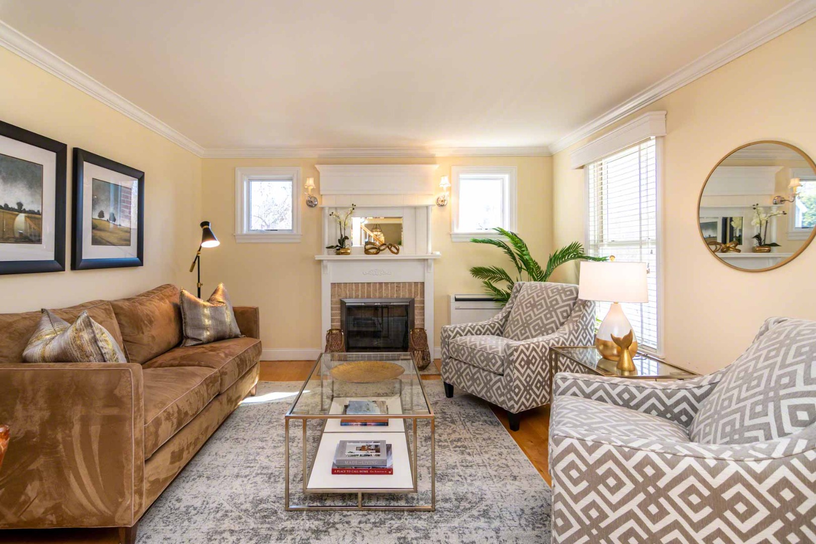 63 Norton Orchard Road Edgartown, MA 02539 - Photo 4 of 43 a living room with furniture and a fireplace