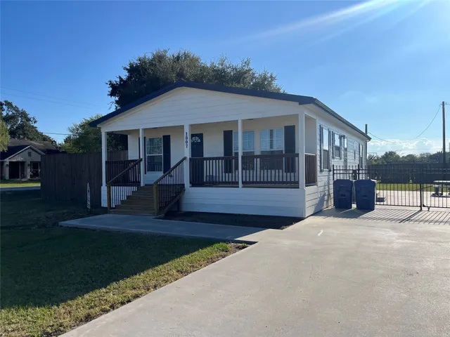 a view of a house with a patio