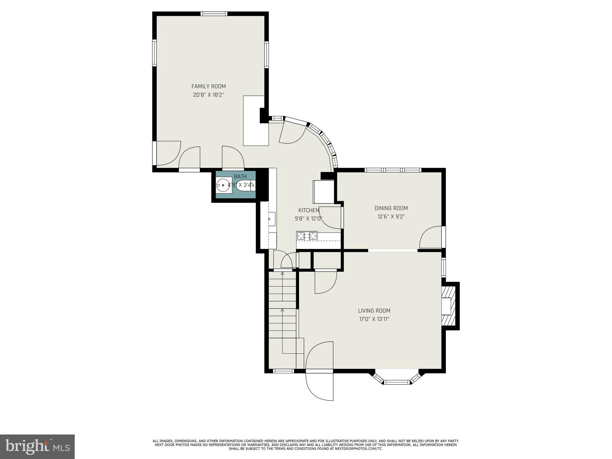 1105 Church Road Oreland, PA 19075 - Photo 30 of 32 First Floor Floorplan