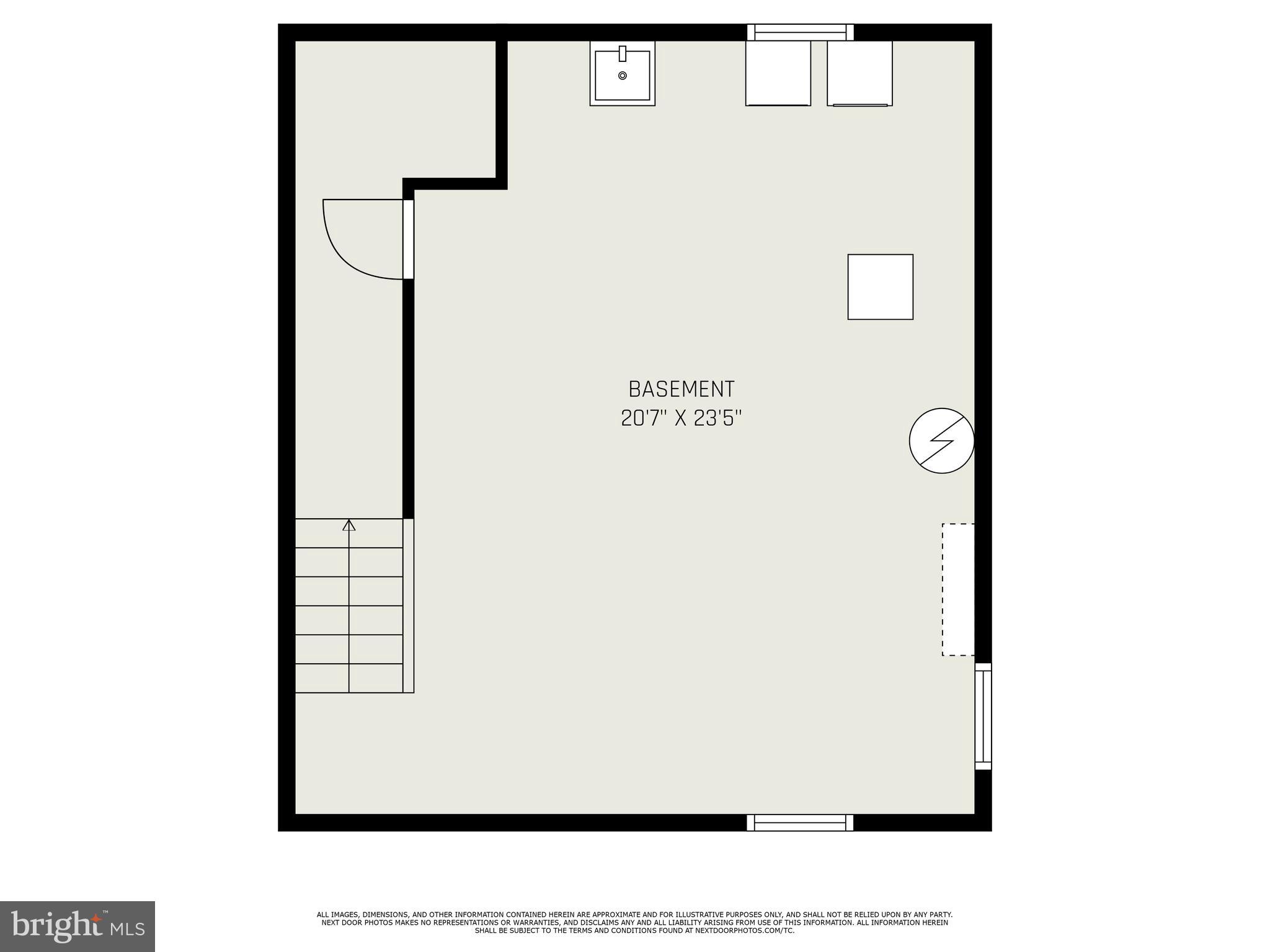 1105 Church Road Oreland, PA 19075 - Photo 32 of 32 Basement Floorplan