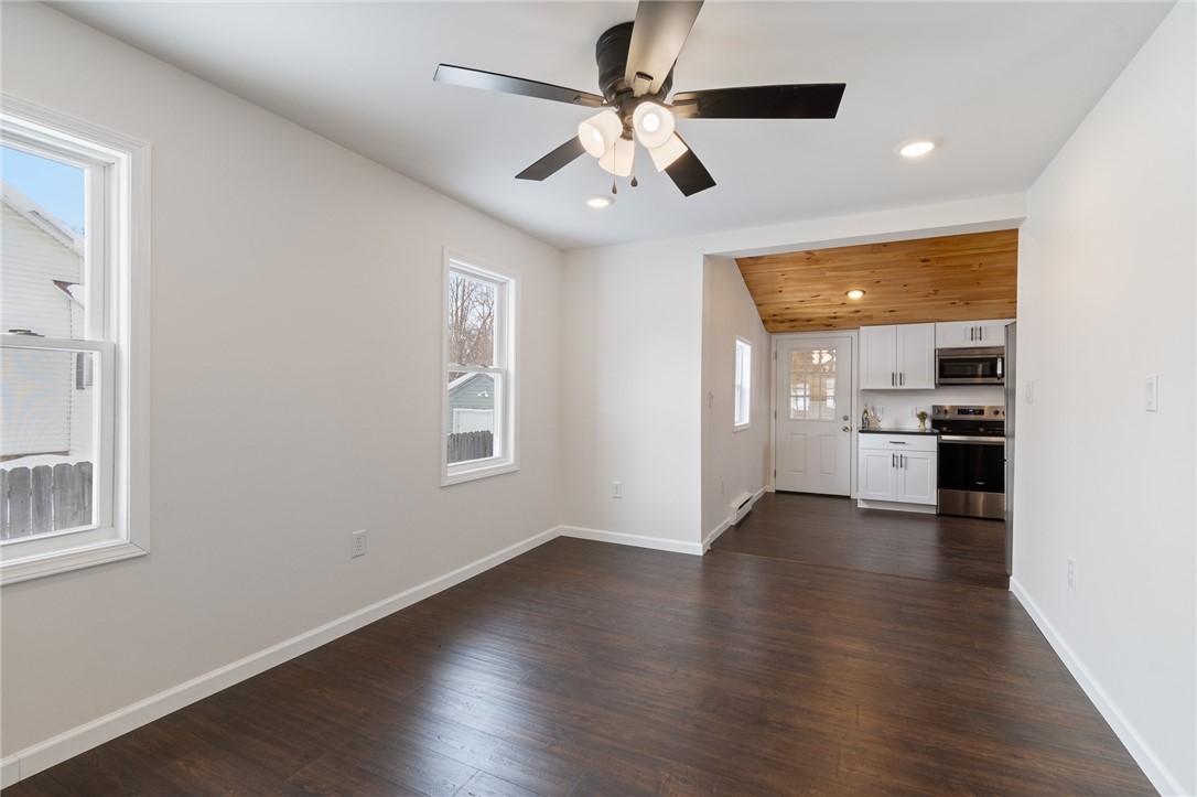 52 State Street Sodus, NY 14551 - Photo 8 of 29 The kitchen view- the rear door is ANOTHER ROOM th