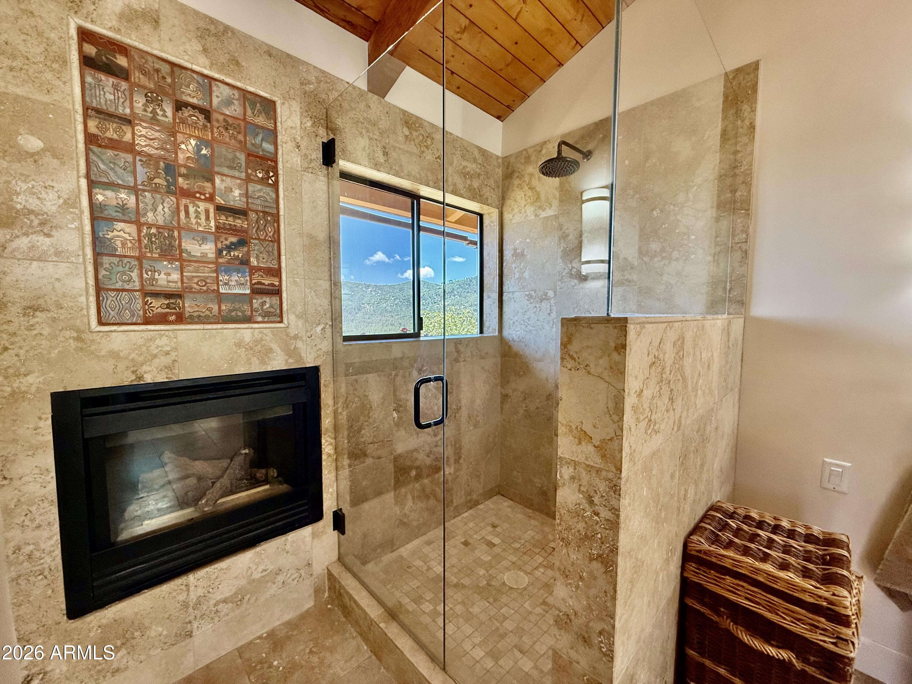 23403 Manzanita Road Crown King, AZ 86343 - Photo 14 of 74 Main bathroom shower