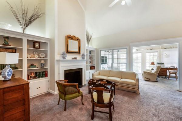 167 Edgewater Drive Temple, GA 30179 - Photo 13 of 37 a living room with furniture and a fireplace