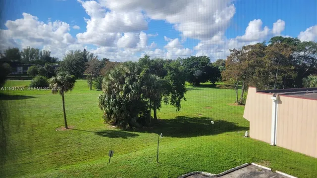 a view of a golf course