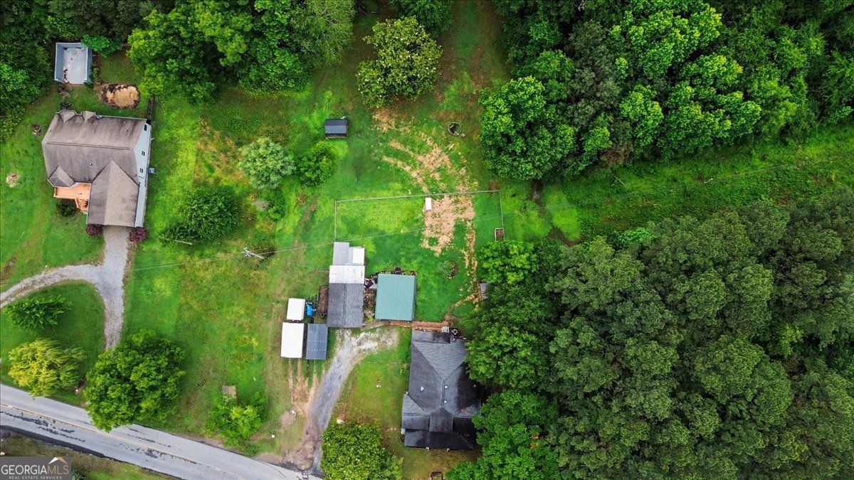 483 Coal Road Northwest Resaca, GA 30735 - Photo 53 of 56 an aerial view of residential house with outdoor space and trees all around