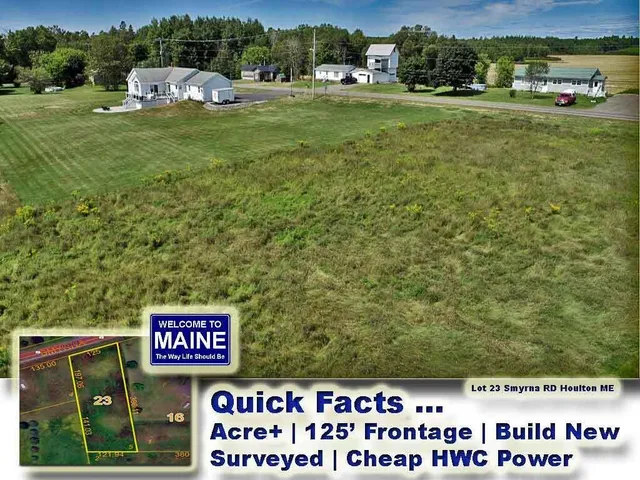 $22,500 | Lot 23 Smyrna Street, Houlton, ME 04730