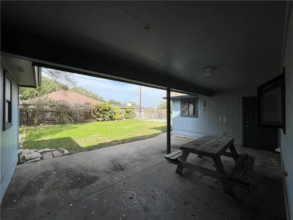 a view of outdoor space with garden
