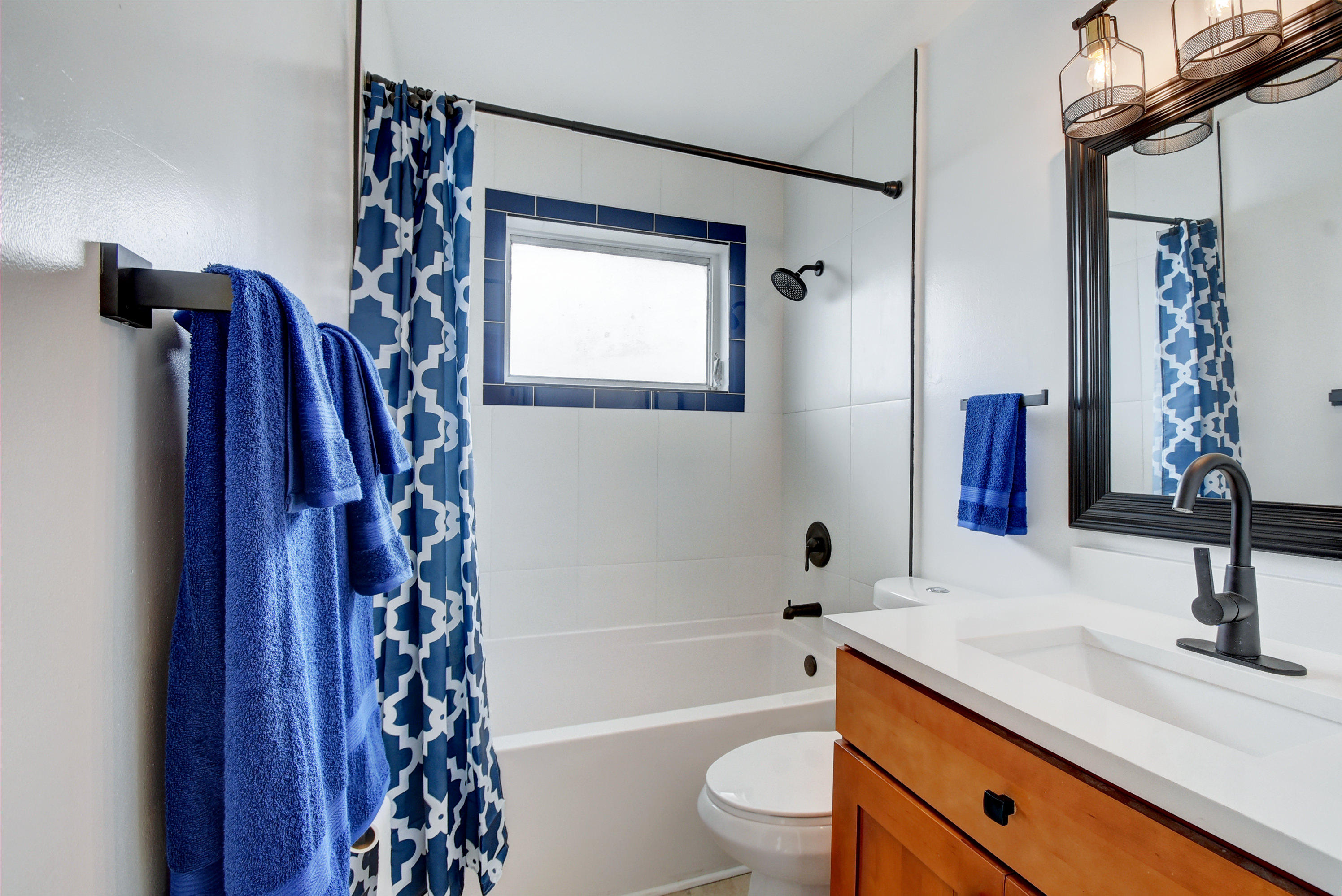 729 Ridge Road, Unit 1 Lantana, FL 33462 - Photo 11 of 18 ALL NEW BATH WITH BLACK FIXTURES