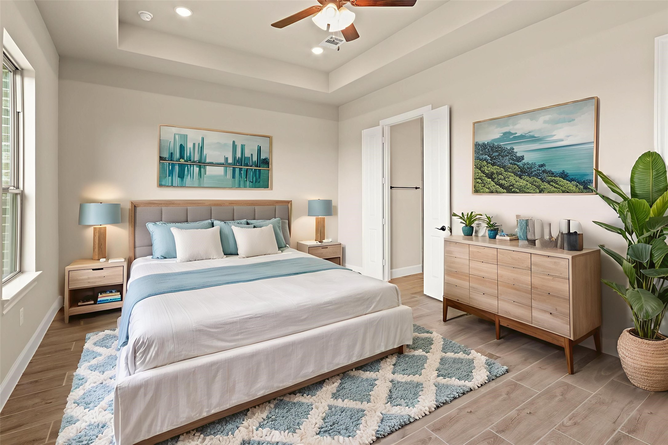 9510 Turnstone Drive Manvel, TX 77578 - Photo 12 of 19 The primary bedroom virtually staged so you can imagine the possibilities.