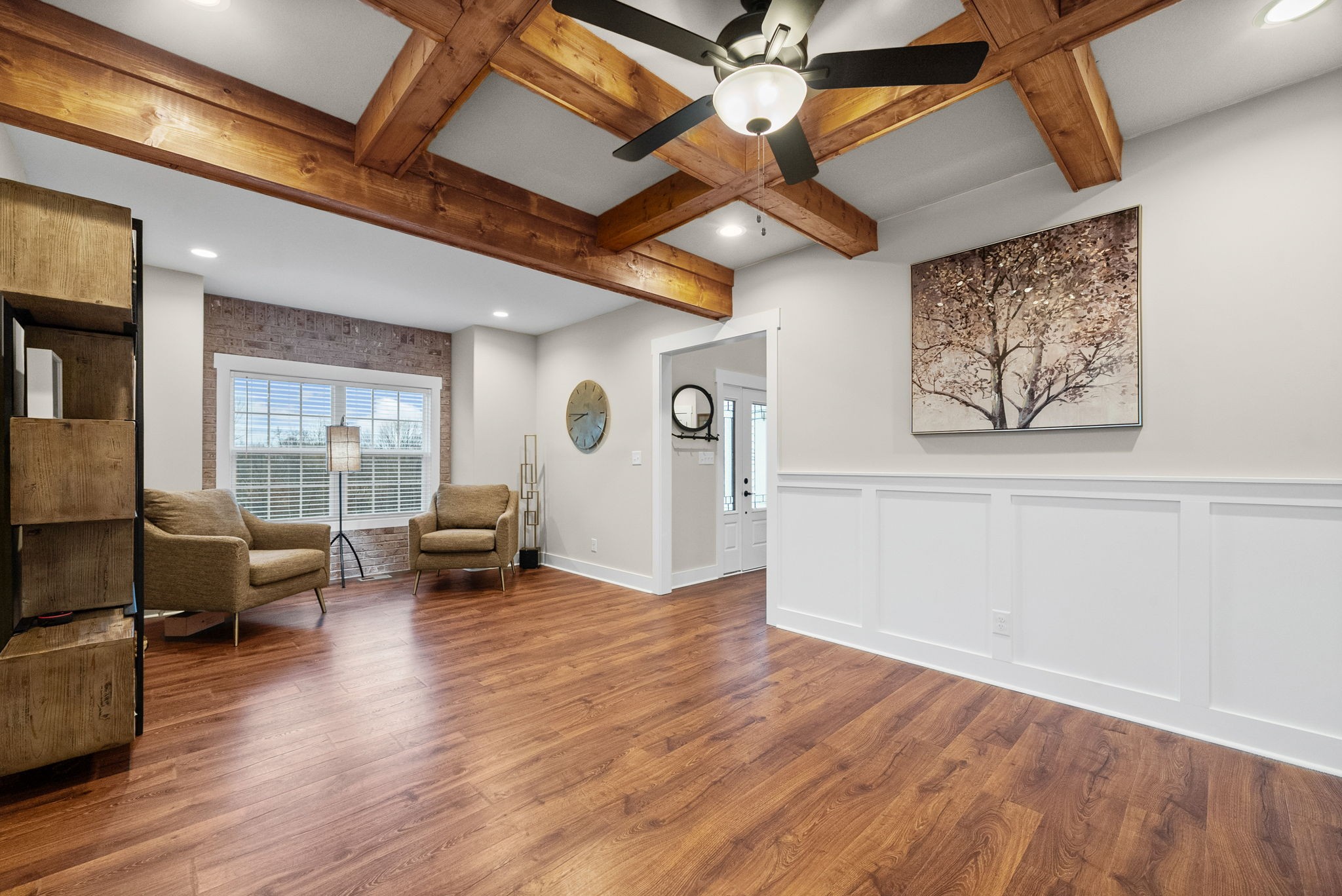 2854 Benton Ridge Road Palmyra, TN 37142 - Photo 25 of 64 a view of a livingroom with furniture and a ceiling fan