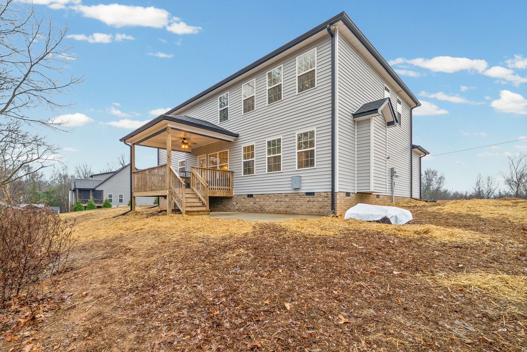 2854 Benton Ridge Road Palmyra, TN 37142 - Photo 51 of 64 a view of a house with backyard and sitting area