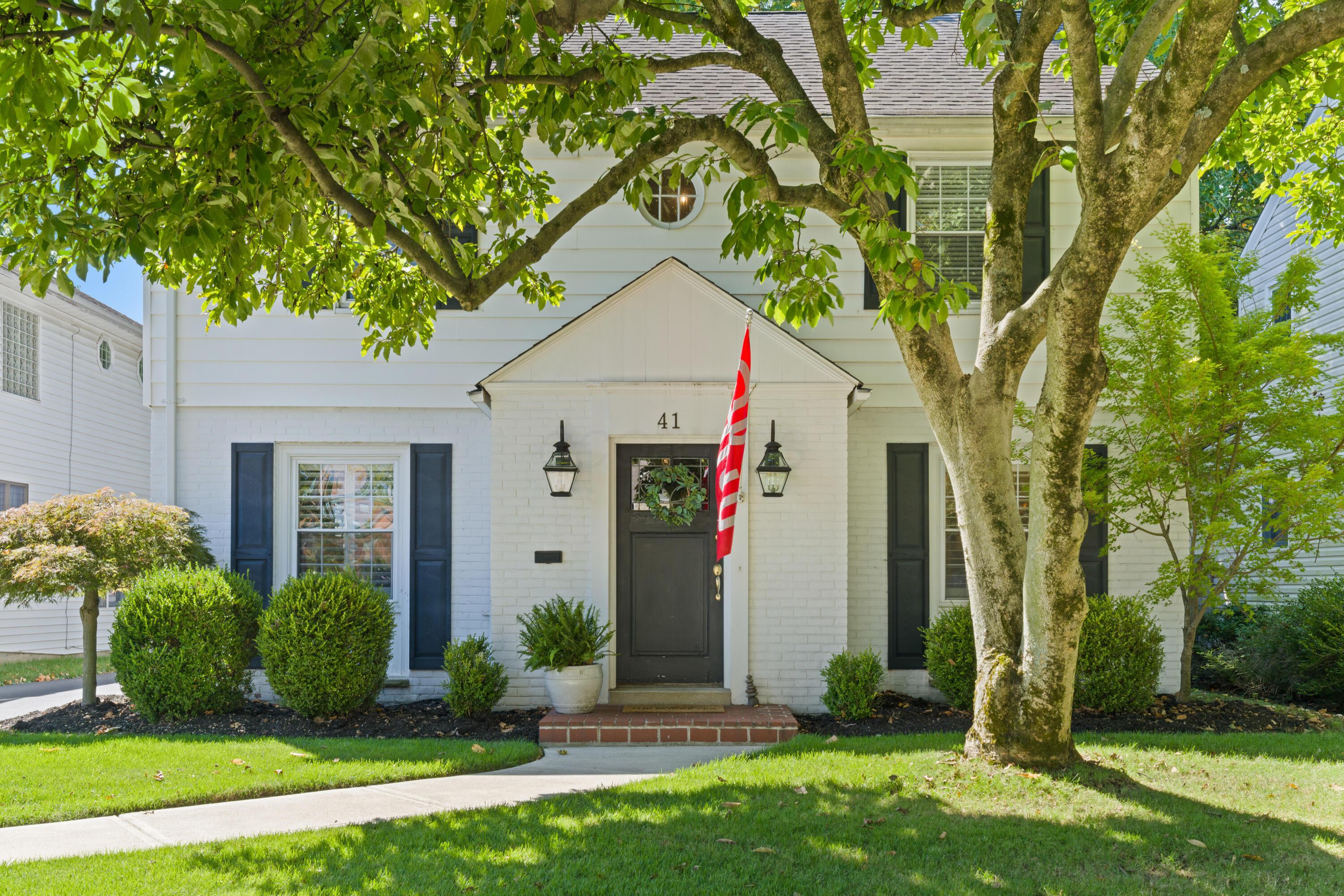 41 Aldrich Road Columbus, OH 43214 - Photo 2 of 52 Welcome to our NEWEST Clintonville listing in Rosemary South! This gorgeous 1939 Colonial Revival with stunning curb appeal features 3 bedrooms, 2 full baths, 1 half bath and over 1,592 finished sqft on a .17 acre lot!