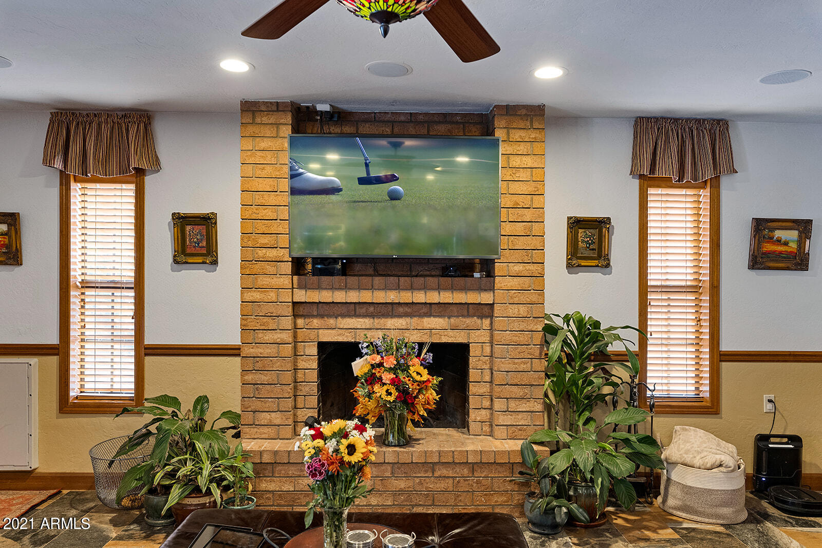 145 North Riata Street Gilbert, AZ 85234 - Photo 24 of 62 Fireplace in Family Room