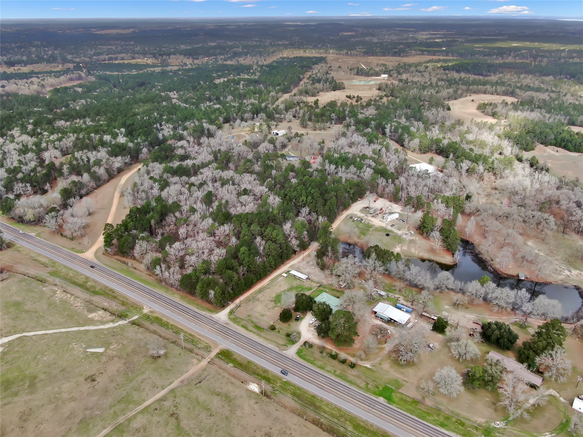 190 Hwy Point Point Blank, TX 77364 - Photo 5 of 13 a view of a city from a terrace