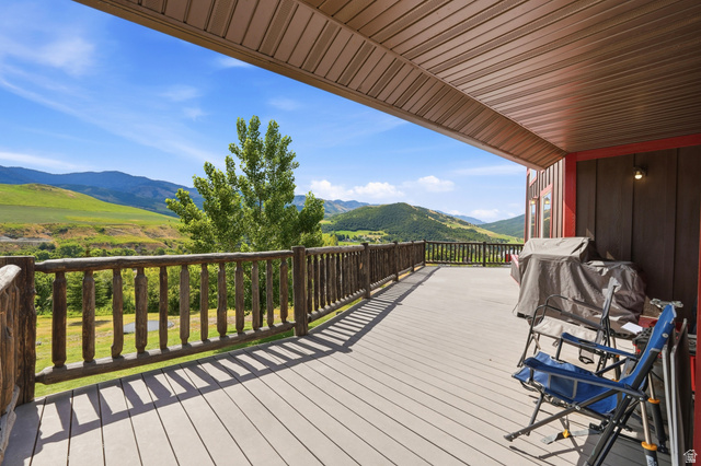 306 Spring Road Preston, ID 83263 - Photo 50 of 55 Expansive covered deck featuring composite decking and a rustic wood railing