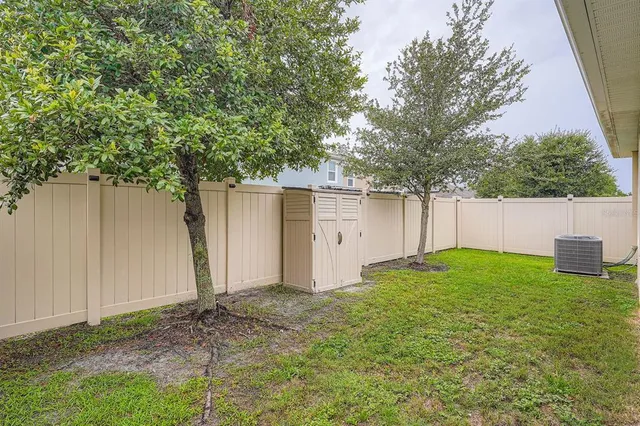 a house view with a garden space