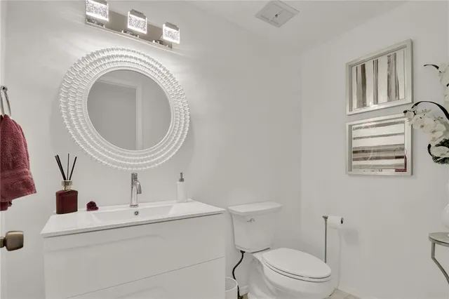 a dining room with large window